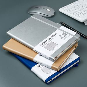 Libretas de Cuero PU Negro A4 A5 Personalizadas de Alta Calidad y Bajo Costo, Agenda de Oficina de 200 Páginas, Libretas de Notas, Diario - Product Image 4