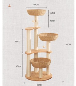 Kingtale Pet Acessórios Trending Products 2024 New Arrivals Pet Fabricantes Gatos Árvore <span class=keywords><strong>Cat</strong></span> Tower for <span class=keywords><strong>Cat</strong></span> - Product Image 6