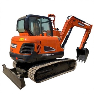 รถขุด Doosan DX55-9C น้ำหนักใช้งาน 5500 กก. กำลังเครื่องยนต์ 36.2 กิโลวัตต์ เครื่องยนต์ยันมาร์ สายพานยาง รถขุดขนาดเล็ก - Product Image 1