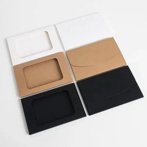 Enveloppes jetables en kraft format A7, A5, <span class=keywords><strong>A4</strong></span>, impression offset, vierges, noires, brunes, porte-cartes photo pour envois postaux - Product Image 3