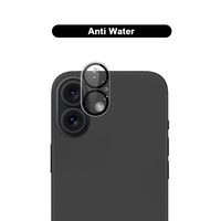 Protection d'écran en verre trempé 9H à colle intégrale de haute qualité pour objectif d'appareil photo iPhone 16 Plus