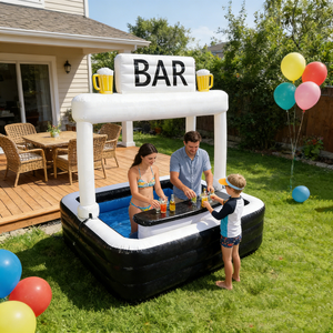 Tente de jardin, maison, fête sur la plage, bar flottant gonflable, <span class=keywords><strong>piscine</strong></span>, pub, bar gonflable en PVC avec sièges pour une utilisation familiale à domicile - Product Image 6