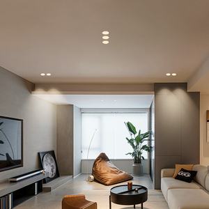 Luz de techo preintegrada sin marco para sala de estar <span class=keywords><strong>Downlight</strong></span> LED moderno Diseñador de cabeza triple doble individual - Product Image 2