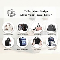 Tas Selempang Wanita Logo Kustom Vintage dengan Tas Koin Kecil Tas Selempang Sederhana Tas Belanja Wanita Multi Kantong