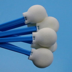 Éponge à tête ronde de 30 mm sans peluches, bâtonnet de nettoyage circulaire en mousse pour salle blanche - Product Image 2