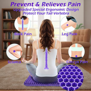 TPE gel seat cushion Custom fabric color cushion Polyester cover seat <b>pad</b> OEM ODM cushion manufacturer - Product Image 4