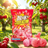 Bonbons gélifiés super acidulés saveur cerise, fabricant OEM de bonbons gélifiés, pour les fêtes, les occasions sociales et les défis amusants
