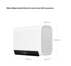 Nouveau chauffe-eau électrique intelligent à double réservoir CN Mijia S1 60L 3300W, chauffage rapide, grande production d'eau chaude, commande à distance par application - Product Image 6