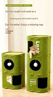 Arbre à chat en feutre écologique Novayapetix, multi-niveaux, avec condo pour chaton, tour pliable, maison douce pour animaux, grotte, griffoir, nid pour plusieurs chats