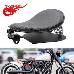 Yd197 Retro sedile a molla per moto Vintage con supporto per sedile, moto coccodrillo sedile da Solo per Harley Chopper Cruiser - Product Image 5