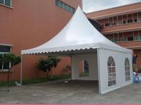 Tenda Gazebo Pagoda Keluarga Aluminium untuk Luar Ruangan, Tahan Air, PVC Bersertifikat CE, untuk Pameran, Pernikahan, Pesta, Acara Olahraga