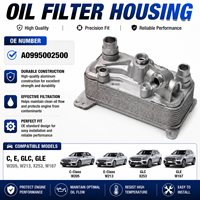 Boîtier de filtre à huile moteur durable pour Mercedes-Benz C E GLC GLE W205 W213 X253 W167 OE A0995002500 – Tests de qualité stricts