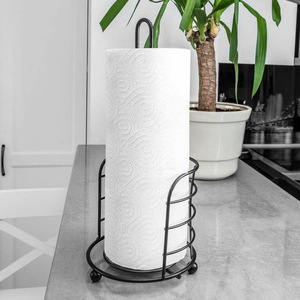 ZS <b>Paper</b> Towel Holder Round Iron Wire Modern Minimalist <b>Kitchen</b> Stand - Product Image 1
