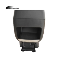 Nouveau design V-CLASS 004-14, porte-gobelet de luxe en cuir/plastique/métal beige/noir, boîte à mouchoirs pour voiture, accoudoir, 1130x460x630mm