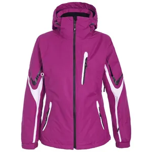 Design personalizado moda inverno montanha impermeável com capuz neve Ski jaqueta mulheres das mulheres
