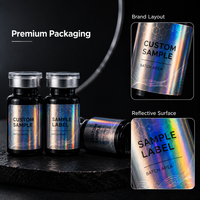 Étiquettes personnalisées résistantes à l'huile, autocollants adhésifs durables et imperméables pour flacons en verre de 3 ml et 10 ml