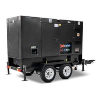 Générateur diesel mobile sur remorque 250 kW/280 kW 312,5 kVA 50 Hz triphasé 4 fils, moteur SDEC 6ETAA11.8-G32 de marque locale, démarrage automatique