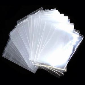 Protège-cartes en plastique transparent 7 pouces en PP sans fermeture, style minimaliste pour cartes de crédit - Product Image 1