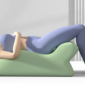 Oreiller de sol ergonomique en mousse à mémoire de forme <span class=keywords><strong>pour</strong></span> la <span class=keywords><strong>position</strong></span> couchée Support multi-scénarios (lit/sol/<span class=keywords><strong>yoga</strong></span>) avec housse lavable - Product Image 3