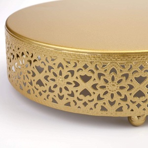 Juego de soportes para pasteles de 3 piezas, soportes redondos de Metal para pasteles, postres, magdalenas, pasteles, dulces, plato de exhibición para bodas, eventos, fiestas de cumpleaños - Product Image 5