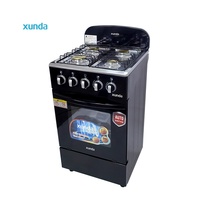 Cuisinière à gaz Xunda à quatre brûleurs avec four intégré, multifonctionnelle deux-en-un, cuisinière à gaz électrique et à gaz avec four
