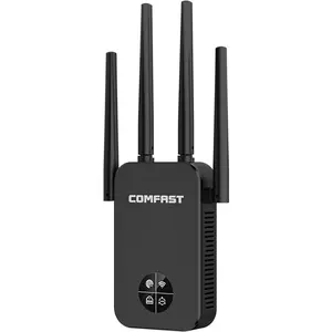 High Power OLED Display Comfast WiFi Extender Network WiFi Signal Booster Amplifier 1200Mbps 2.4GHz 5.8GHz Wireless Repeater