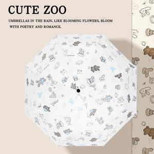 Sombrilla Plegable Automática de EVA y Acero para Mujer, Estilo Instagram, Linda, Fresca, para Sol y Lluvia, con Protección Solar - Product Image 3