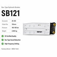 Martillo Hidráulico para Excavadora Pesada SB121, Tipo Superior, para 28-35 Toneladas ZX330 330 300-450bpm, Certificado CE