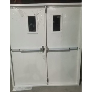 Changyi an ninh nội bộ trượt mạnh mẽ phòng màu đen thép rắn 60 phút cửa chống cháy với thanh đẩy - Product Image 3