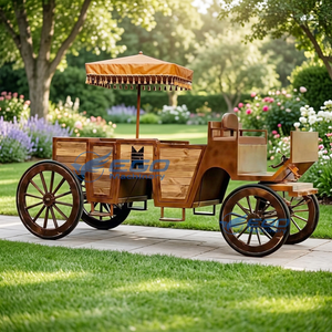 Charrette royale de mariage à prix d'usine, chariot à chevaux personnalisé, charrette de transport spéciale, charrette électrique de tourisme - Product Image 1