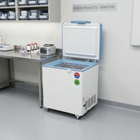 Réfrigérateur à vaccins 150L YC-150EW avec isolation isotherme, congélateur médical de type coffre pour stockage de 2 à 8 degrés, usage en laboratoire