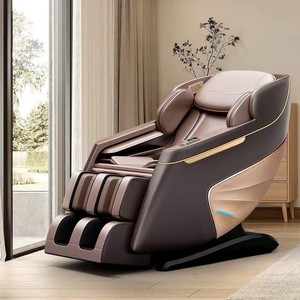 Electric Massage Chair Full Body 4D Robotic Hand SL Guide Rail PU Leather <b>Plug</b> In One Piece Molding Commercial Use - Product Image 4