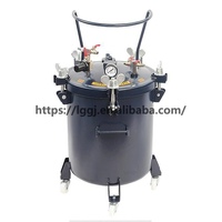 Système de réservoirs sous pression en acier inoxydable de 10 L pour colle liquide haute pression, mélange manuel, pour pistolet de pulvérisation