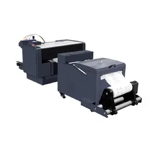 Vật Nuôi Nhiệt Tranasfer Phim Máy In Cho Vải In Ấn Đôi Printhead XP600 A3 Kích Thước DTF Máy In Và Lắc Bột