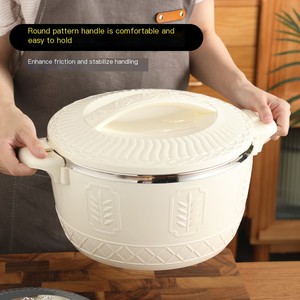 Kép Tier thép không gỉ cách điện thực phẩm ấm hơn <span class=keywords><strong>container</strong></span> kích thước lớn ăn trưa hộp thiết lập cho Arabic Nhà hàng phục vụ ấm thịt hầm - Product Image 2