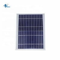 Panneau solaire en verre laminé de sécurité 10W, module de panneau solaire en verre composite 15V, panneaux solaires en verre transparent, chargeur ZW-10W-15V