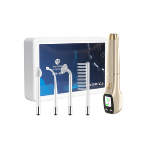 Baguette faciale portable à haute fréquence avec électrodes en verre au néon pour le traitement des taches d'acné et la réduction des rides - Product Image 1