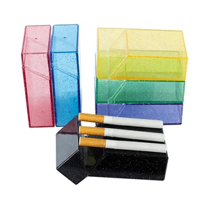 UKETA Vente en gros Mode bon marché Brillant Étanche <span class=keywords><strong>Étui</strong></span> <span class=keywords><strong>à</strong></span> cigarettes en plastique Bling <span class=keywords><strong>Étui</strong></span> <span class=keywords><strong>à</strong></span> cigarettes pour femme - Product Image 4