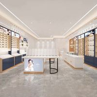 Présentoir élégant et moderne pliable pour lunettes de soleil et montures de lunettes avec fixation murale et installation sur comptoir