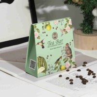 Boîte en sachet de thé vert Boîte d'emballage en papier personnalisée Boîte à thé de spécialité écologique pour la vente au détail et les cadeaux