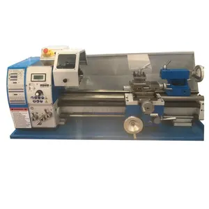 Manual mini Metal turning lathe machine 250VF horizontal variable speed hobby lathe machine for metal