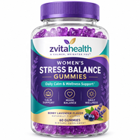 Gummies de suppléments de Cortisol à Marque Blanche, Vente en Gros, Véganes, Sans Sucre, Saveur Baies et Lavande pour Femmes, OEM