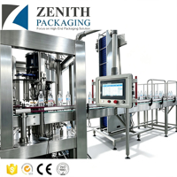 Machine de remplissage intelligente pour eau en bouteille / Contrôle par écran tactile PLC / Système automatique haute productivité
