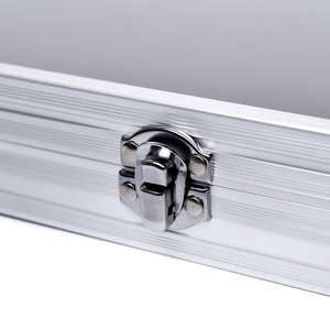 Estuche de Almacenamiento de Aluminio para Arte de Uñas, Portátil, con Cierre, Gran Capacidad, Exhibidor de Joyería - Product Image 5