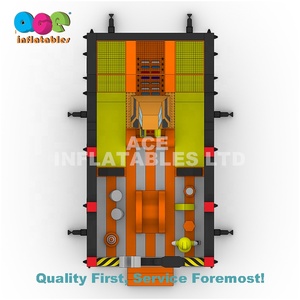 Parque inflable divertido de calidad para niños con tema de construcción para interiores y exteriores - Product Image 5