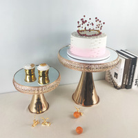 CDOR Présentoir à gâteaux en fer à un étage pour décoration de table de desserts de mariage, buffet et dim sum, style européen