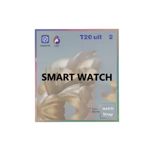 สมาร์ทนาฬิกาT20 Ultra2 4 In 1 การตอบท่าทางโทรศัพท์ชุดของขวัญSmartwatch BT CallชายหญิงฟิตเนสTracker Series 9 T20ultra2