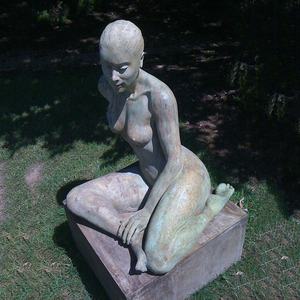 Escultura erótica de tamaño real para mujer, decoración de jardín, escultura de bronce desnuda, estatua artística de D & Z - Product Image 4