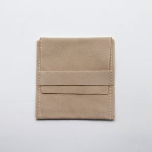 Custom Logo Printed 8*8cm Velvet Small Envelope Flap Pouch Luxury Jewelry Pouch Personalised for <b>Bracelet</b> Necklace Rings - Product Image 3