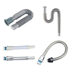 ABS Brass Bathroom Sink Drain <b>Pipe</b> Flexible Telescopic Plastic <b>Hose</b> <b>Extendable</b> Brass Sewer Drainer for Bathroom Ceramic Basin - Product Image 2
